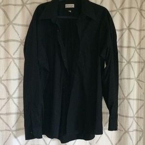 Men's Basic Black Button up